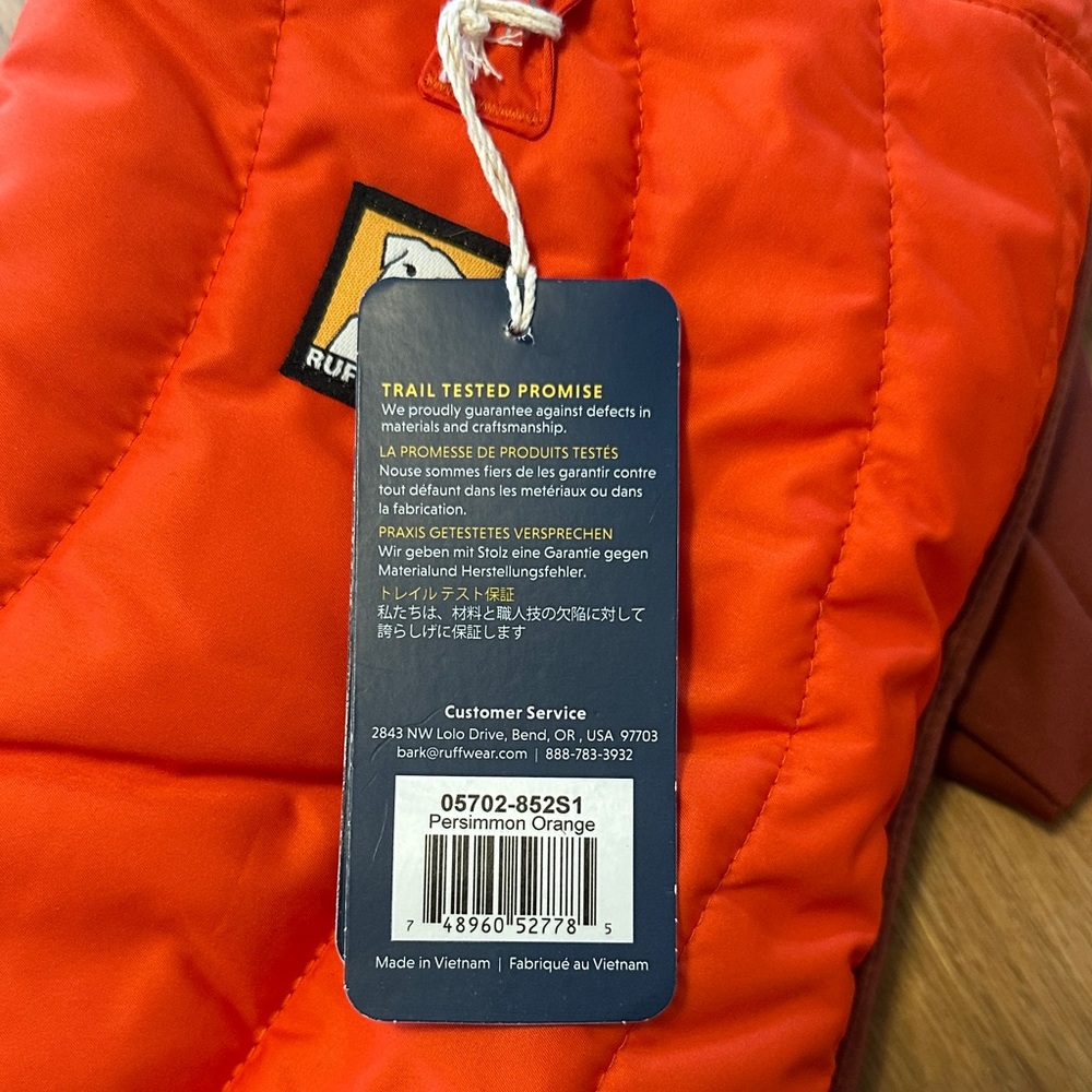 RuffWear Powder Hound Dog Jacket XS - Picture 4 of 7